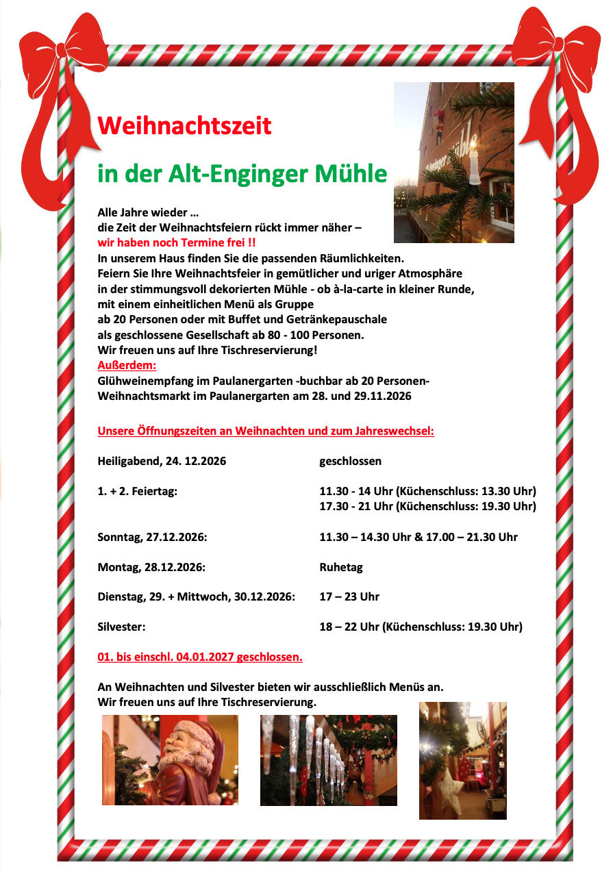 Weihnachtszeit 2026